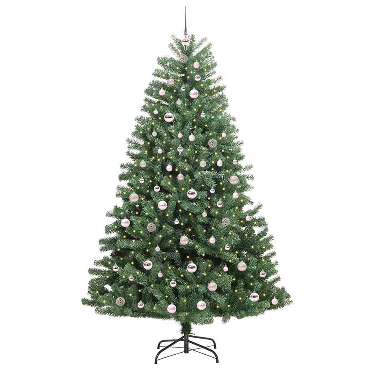 Vidaxx künstlicher klappbarer Weihnachtsbaum grün 210 cm PVC und Metall