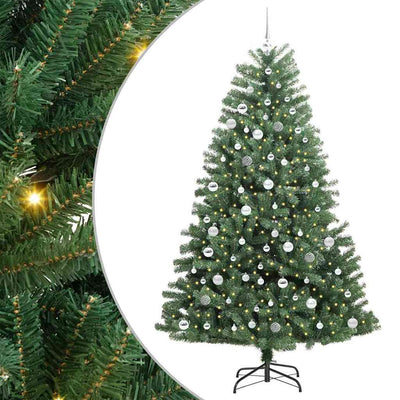 Vidaxx künstlicher klappbarer Weihnachtsbaum grün 210 cm PVC und Metall