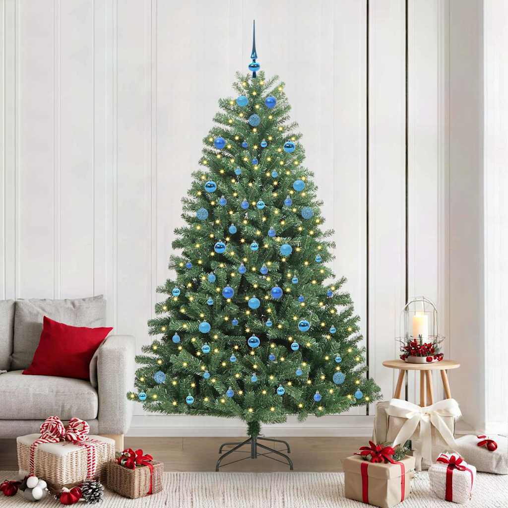 Vidaxx künstlicher klappbarer Weihnachtsbaum grün 210 cm PVC und Metall