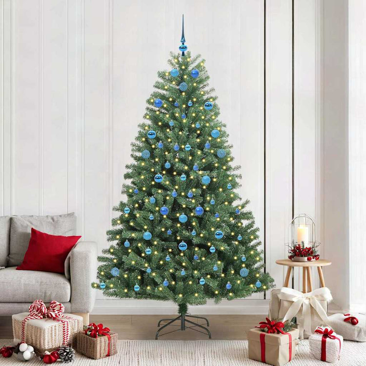 Vidaxx künstlicher klappbarer Weihnachtsbaum grün 210 cm PVC und Metall