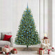 Vidaxx künstlicher klappbarer Weihnachtsbaum grün 210 cm PVC und Metall