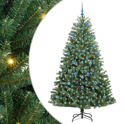 Vidaxx künstlicher klappbarer Weihnachtsbaum grün 210 cm PVC und Metall