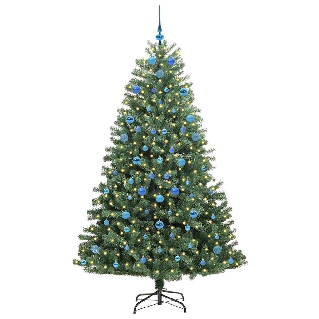 Vidaxx künstlicher klappbarer Weihnachtsbaum grün 210 cm PVC und Metall