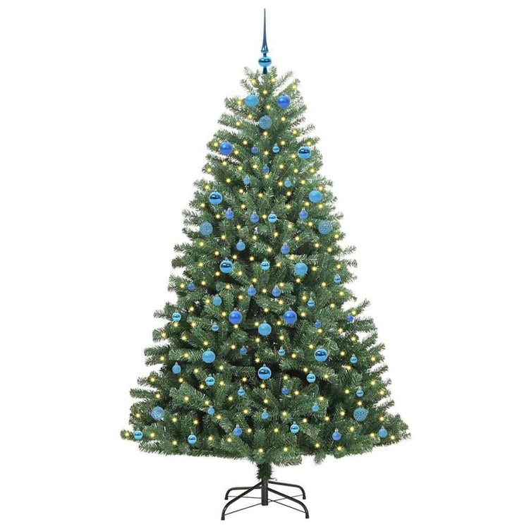Vidaxx künstlicher klappbarer Weihnachtsbaum grün 210 cm PVC und Metall