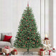 Vidaxx künstlicher klappbarer Weihnachtsbaum grün 240 cm PVC und Metall