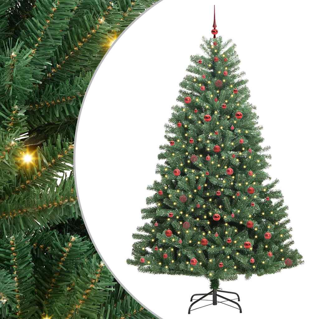 Vidaxx künstlicher klappbarer Weihnachtsbaum grün 240 cm PVC und Metall