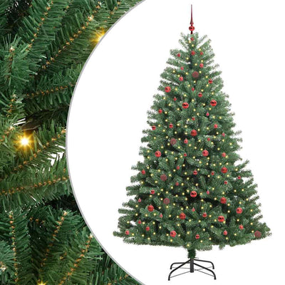 Vidaxx künstlicher klappbarer Weihnachtsbaum grün 240 cm PVC und Metall