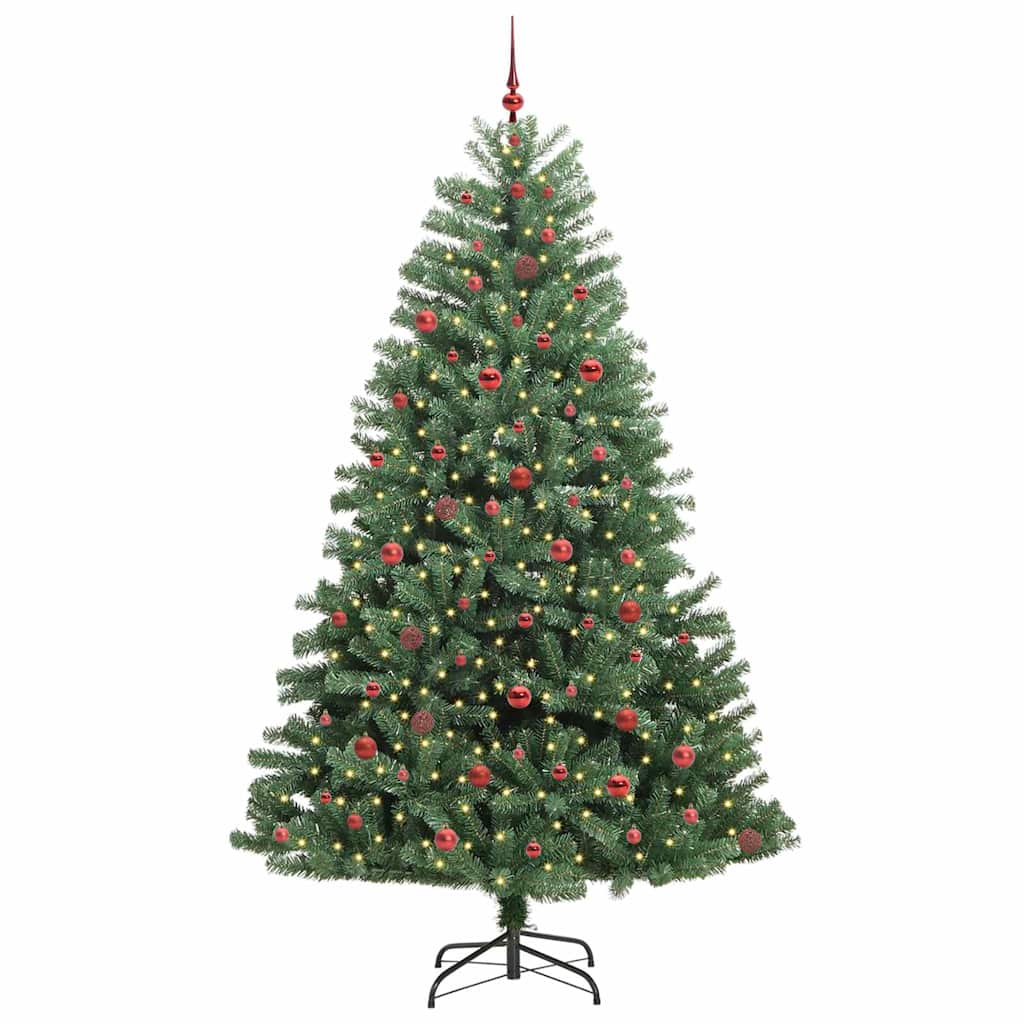 Vidaxx künstlicher klappbarer Weihnachtsbaum grün 240 cm PVC und Metall