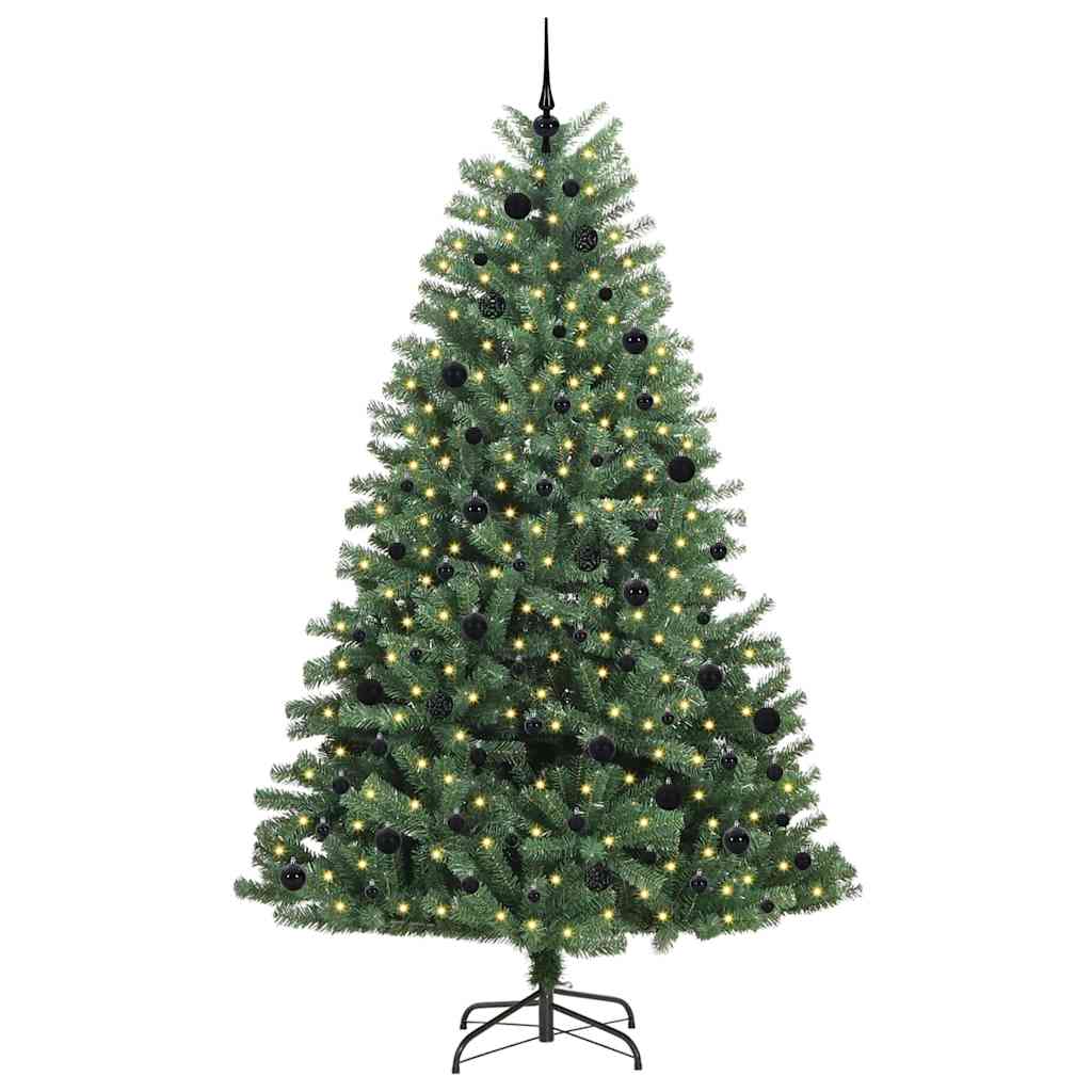 Vidaxx künstlicher klappbarer Weihnachtsbaum grün 240 cm PVC und Metall