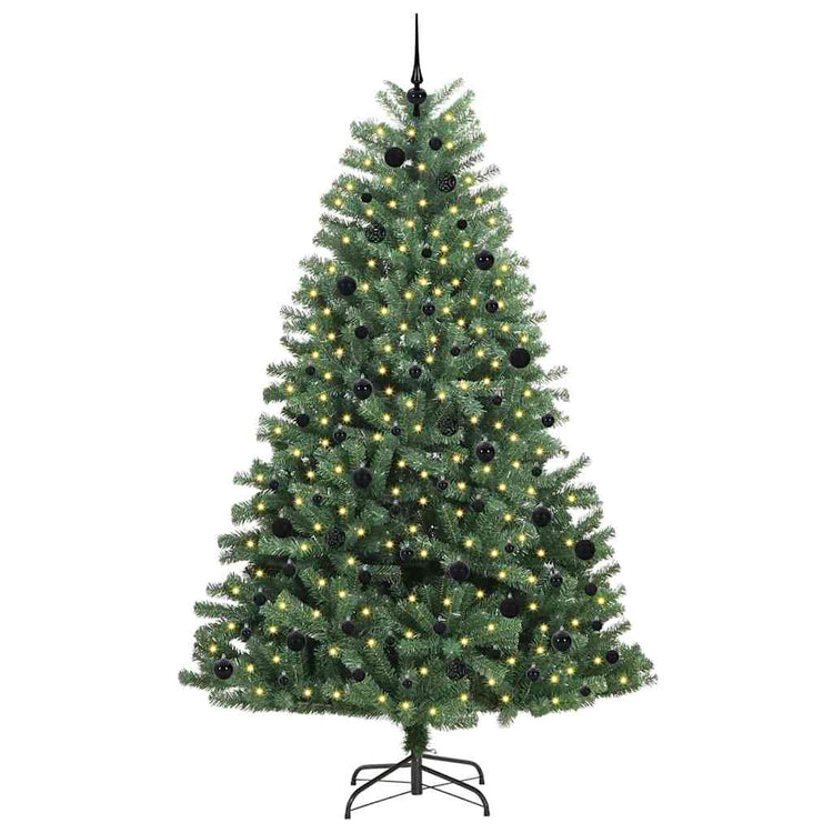 Vidaxx künstlicher klappbarer Weihnachtsbaum grün 240 cm PVC und Metall