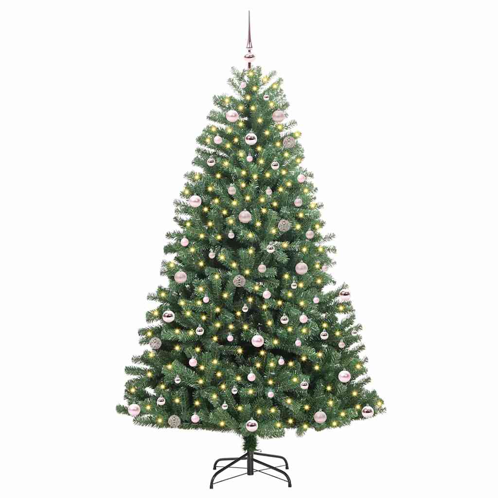 Vidaxx künstlicher klappbarer Weihnachtsbaum grün 240 cm PVC und Metall