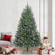 Vidaxx künstlicher klappbarer Weihnachtsbaum grün 240 cm PVC und Metall