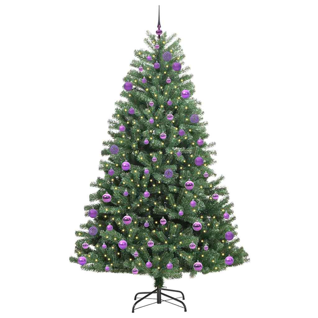 Vidaxx künstlicher klappbarer Weihnachtsbaum grün 240 cm PVC und Metall