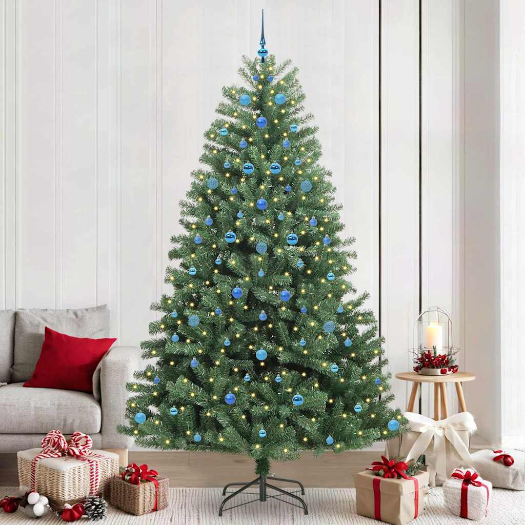 Vidaxx künstlicher klappbarer Weihnachtsbaum grün 240 cm PVC und Metall