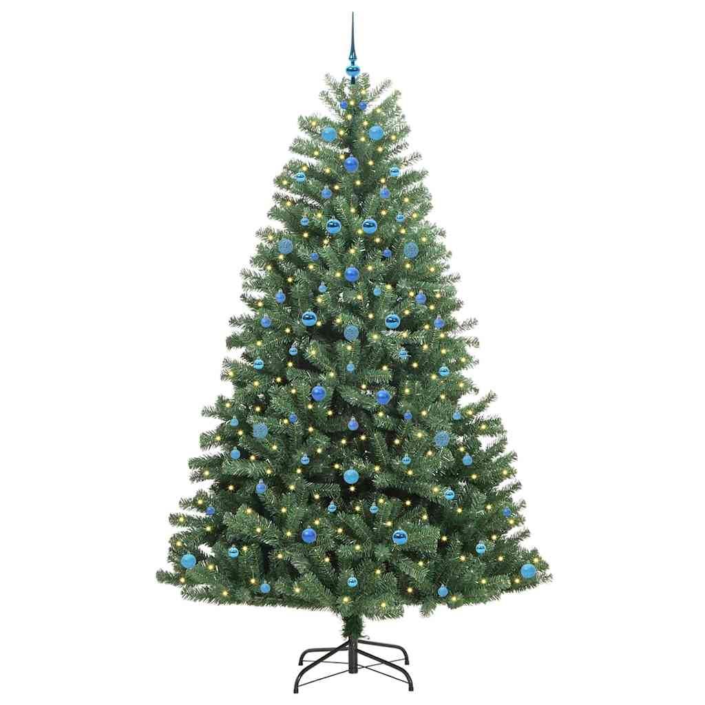 Vidaxx künstlicher klappbarer Weihnachtsbaum grün 240 cm PVC und Metall