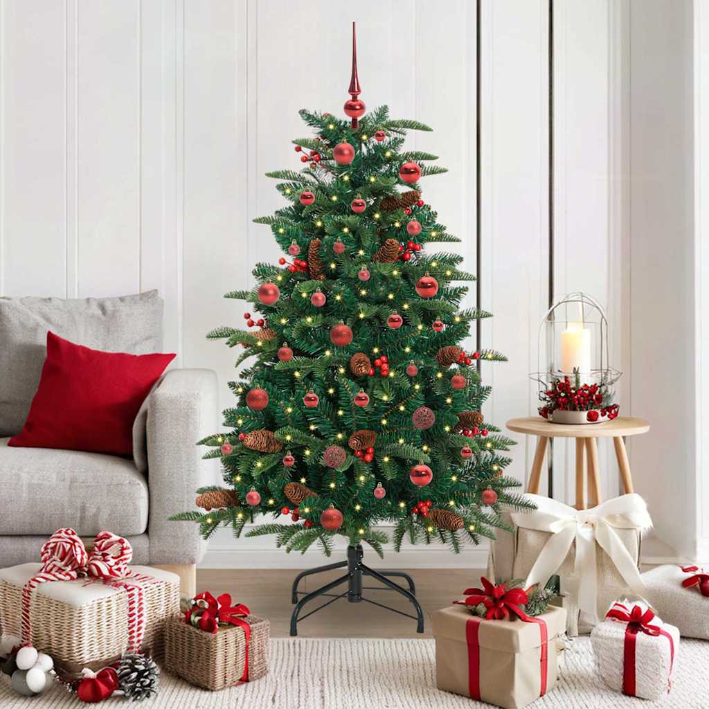 Vidaxx künstlicher Weihnachtsbaum grün 150 cm PVC und Metall und Kunststoff