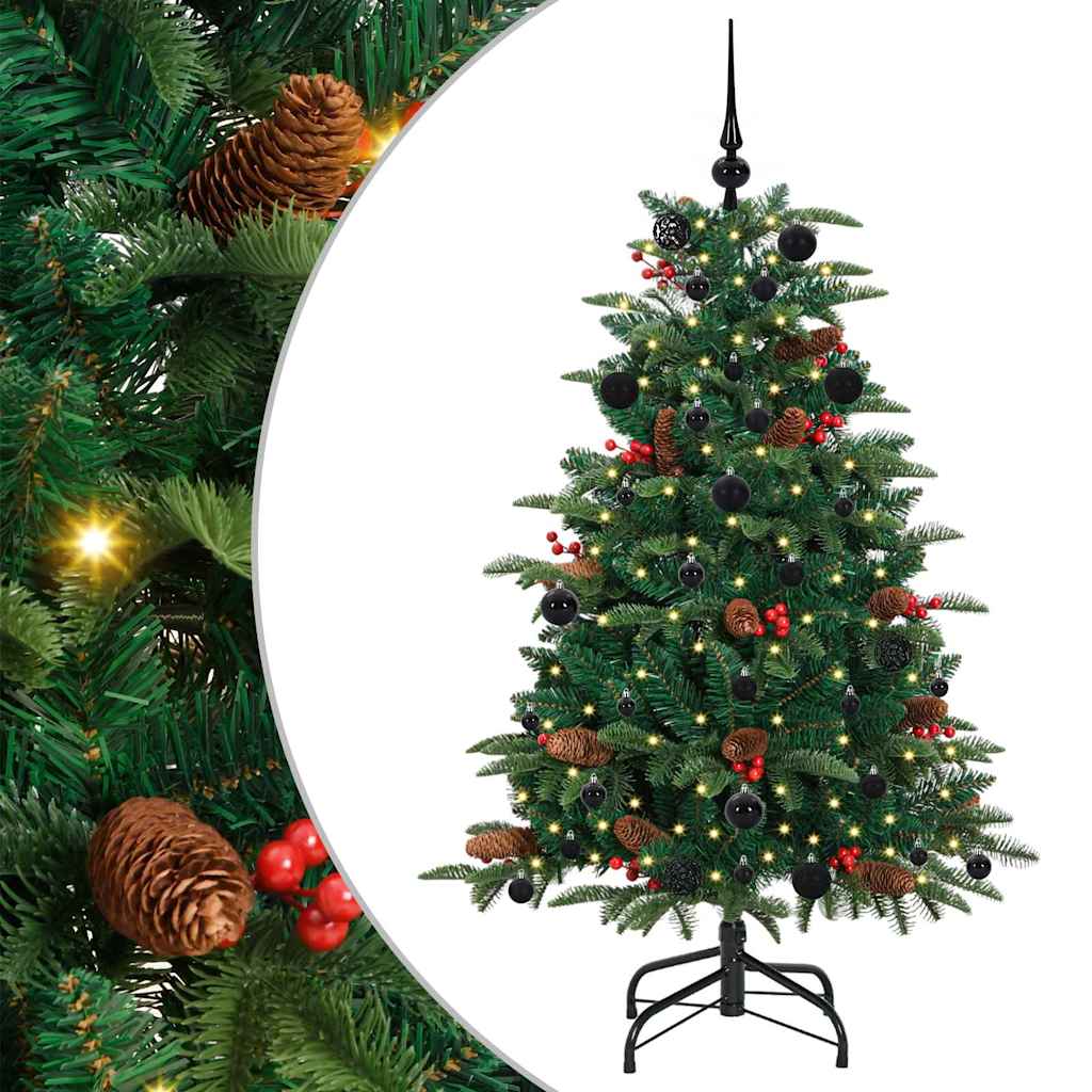 Vidaxx künstlicher Weihnachtsbaum grün 150 cm PVC und Metall und Kunststoff
