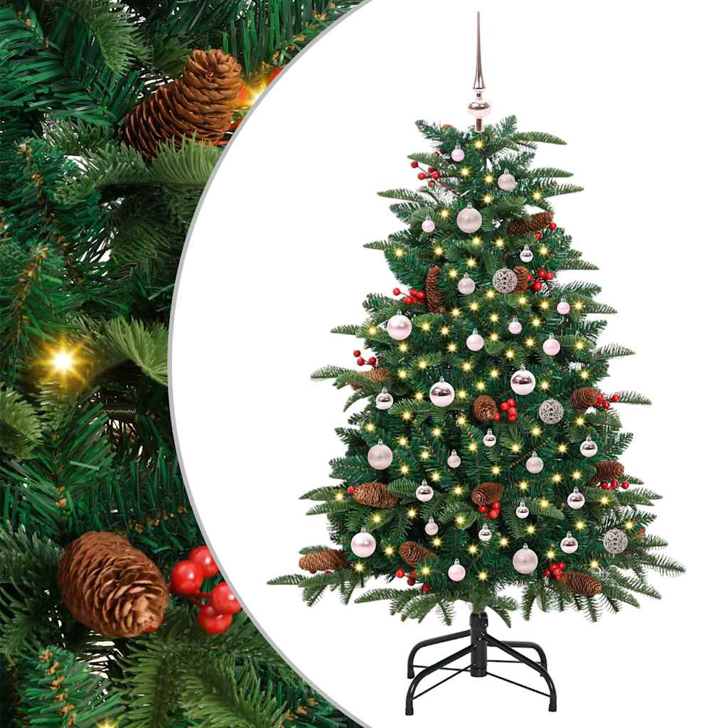 Vidaxx künstlicher Weihnachtsbaum grün 150 cm PVC und Metall und Kunststoff