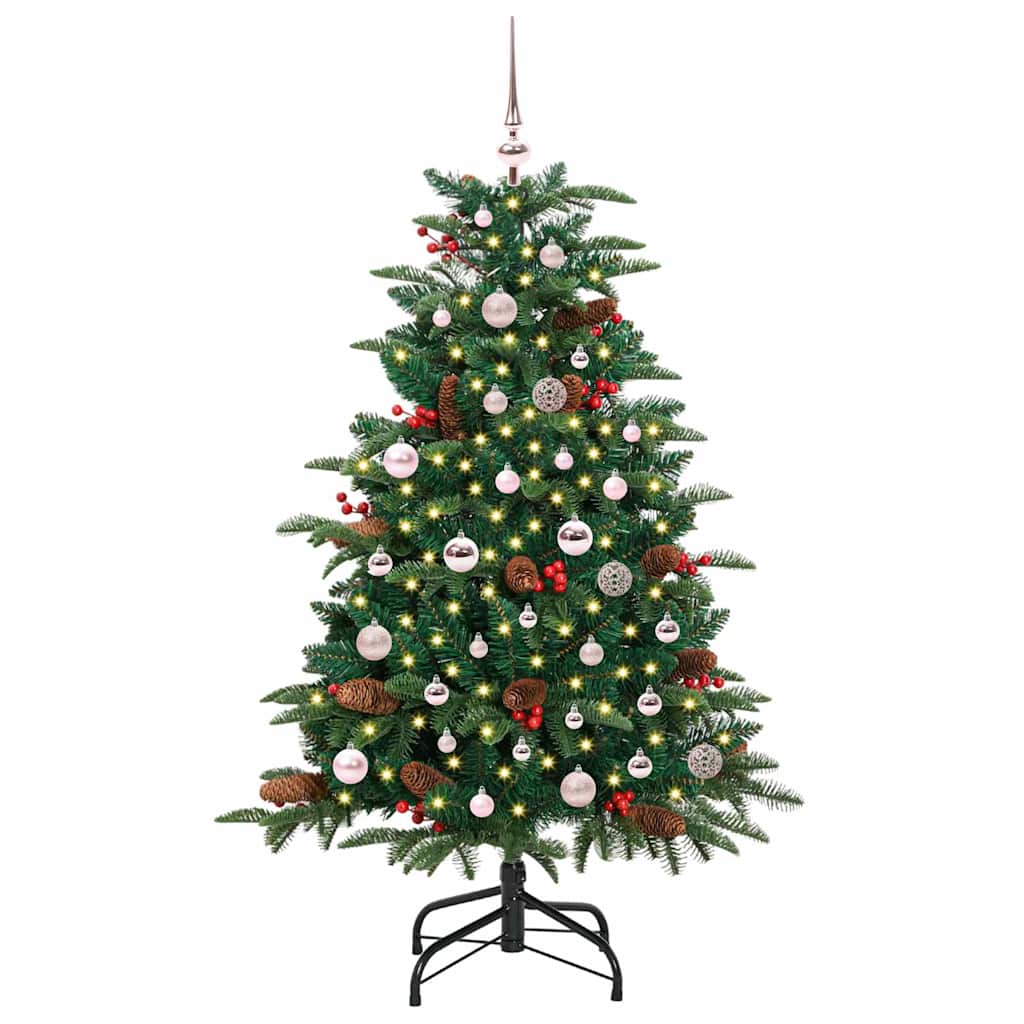 Vidaxx künstlicher Weihnachtsbaum grün 150 cm PVC und Metall und Kunststoff