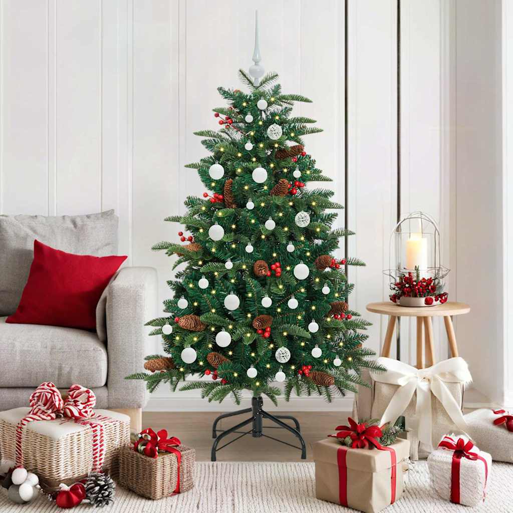 Vidaxx künstlicher Weihnachtsbaum grün 150 cm PVC und Metall und Kunststoff