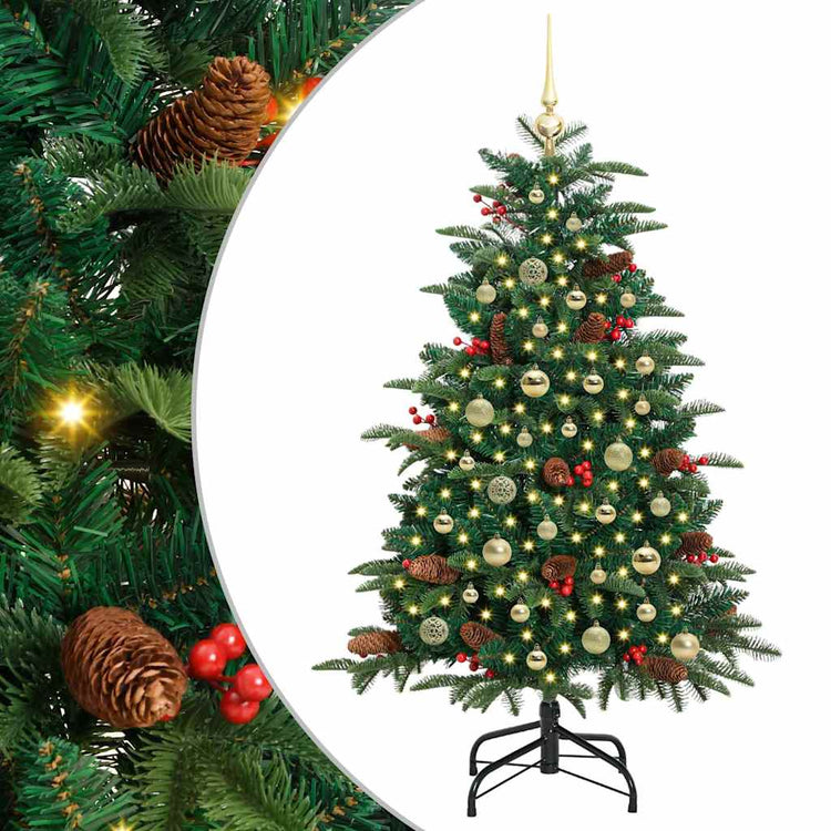 Vidaxx künstlicher Weihnachtsbaum grün 150 cm PVC und Metall und Kunststoff