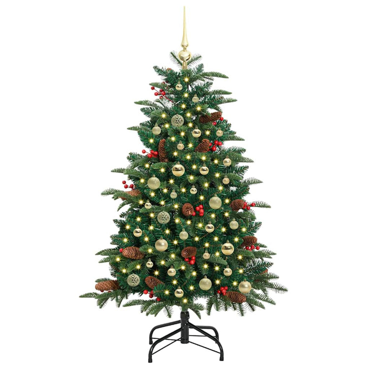 Vidaxx künstlicher Weihnachtsbaum grün 150 cm PVC und Metall und Kunststoff