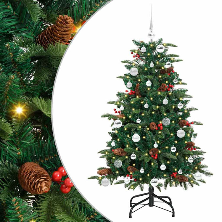 Vidaxx künstlicher Weihnachtsbaum grün 150 cm PVC und Metall und Kunststoff
