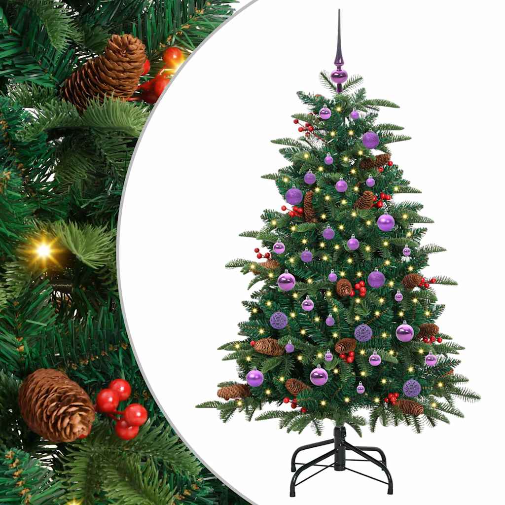 Vidaxx künstlicher Weihnachtsbaum grün 150 cm PVC und Metall und Kunststoff