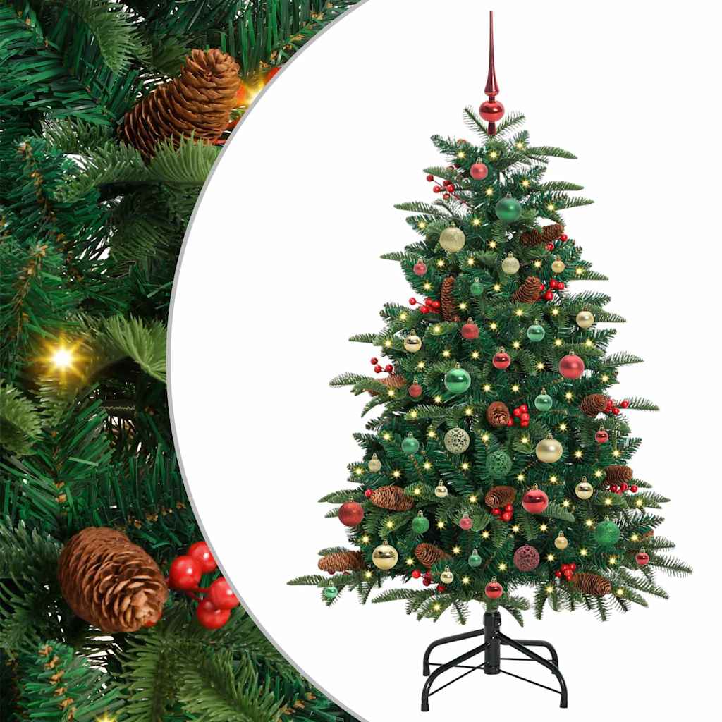 Vidaxx künstlicher Weihnachtsbaum grün 150 cm PVC und Metall und Kunststoff