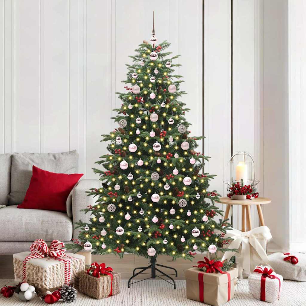 Vidaxx künstlicher Weihnachtsbaum grün 180 cm PVC und Metall und Kunststoff