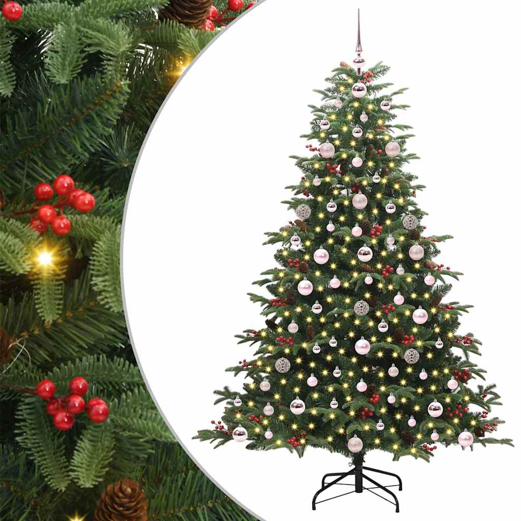 Vidaxx künstlicher Weihnachtsbaum grün 180 cm PVC und Metall und Kunststoff