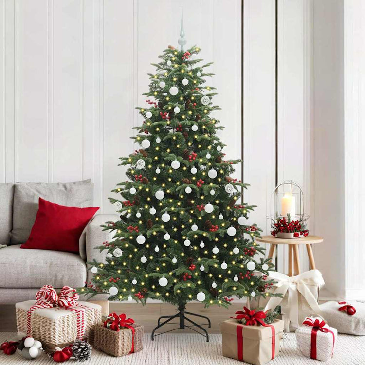 Vidaxx künstlicher Weihnachtsbaum grün 180 cm PVC und Metall und Kunststoff