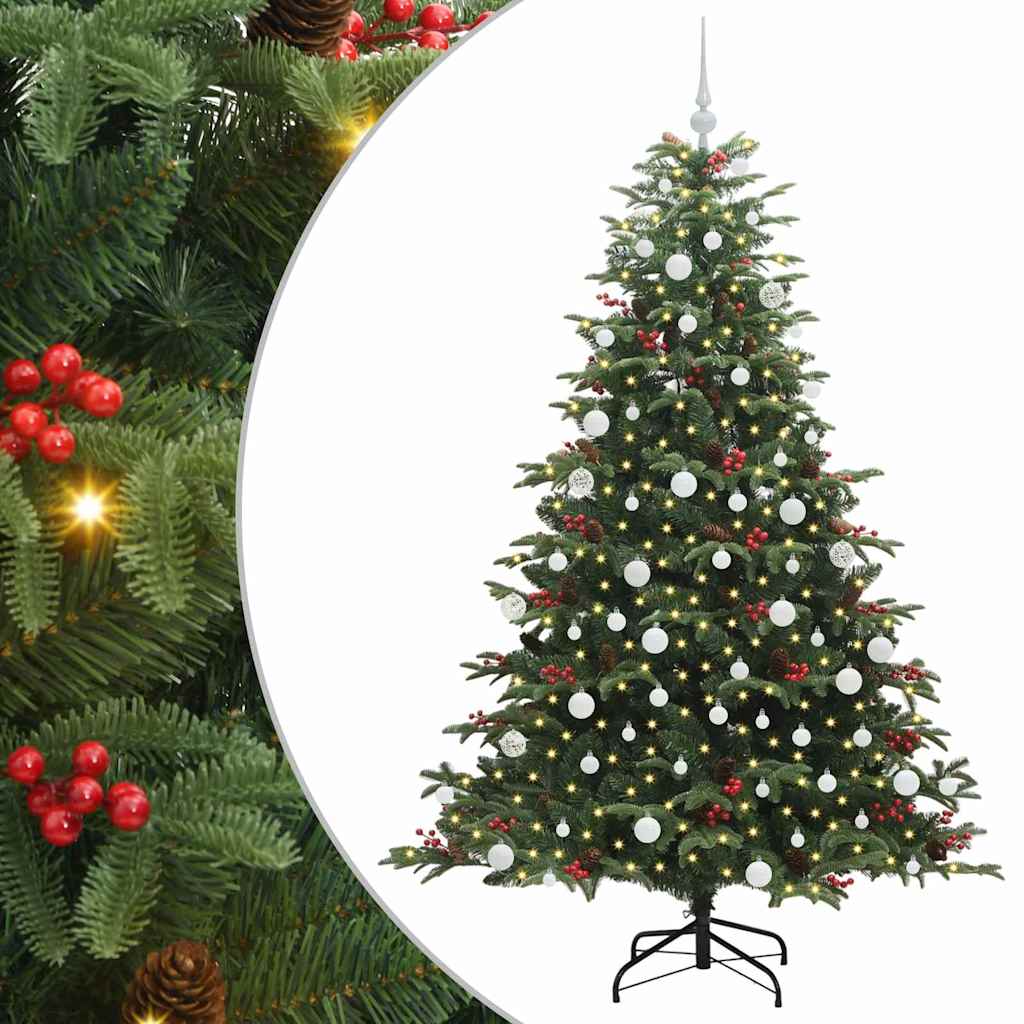 Vidaxx künstlicher Weihnachtsbaum grün 180 cm PVC und Metall und Kunststoff