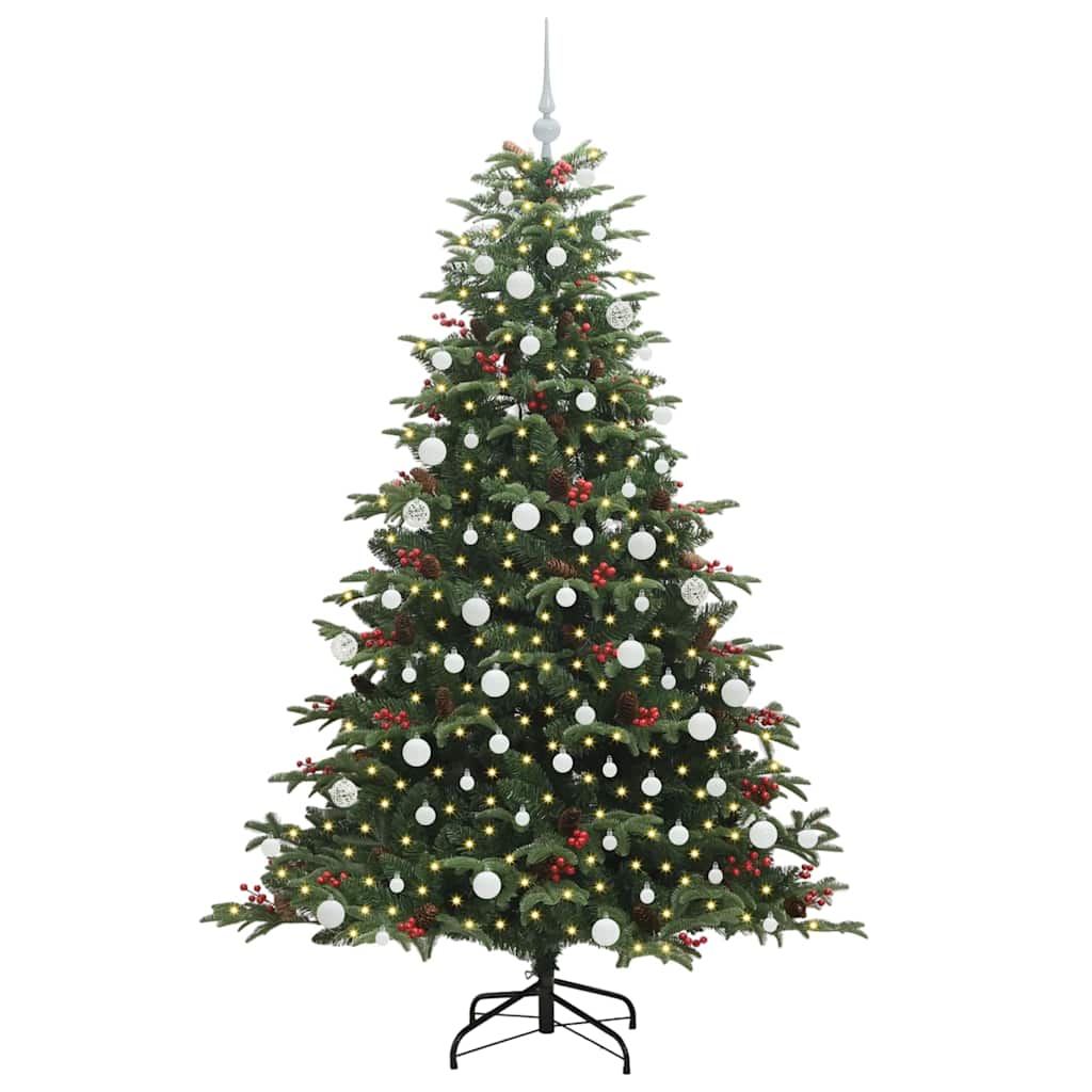 Vidaxx künstlicher Weihnachtsbaum grün 180 cm PVC und Metall und Kunststoff