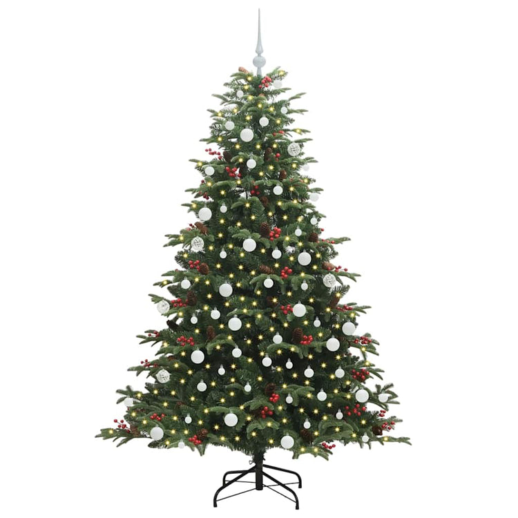 Vidaxx künstlicher Weihnachtsbaum grün 180 cm PVC und Metall und Kunststoff