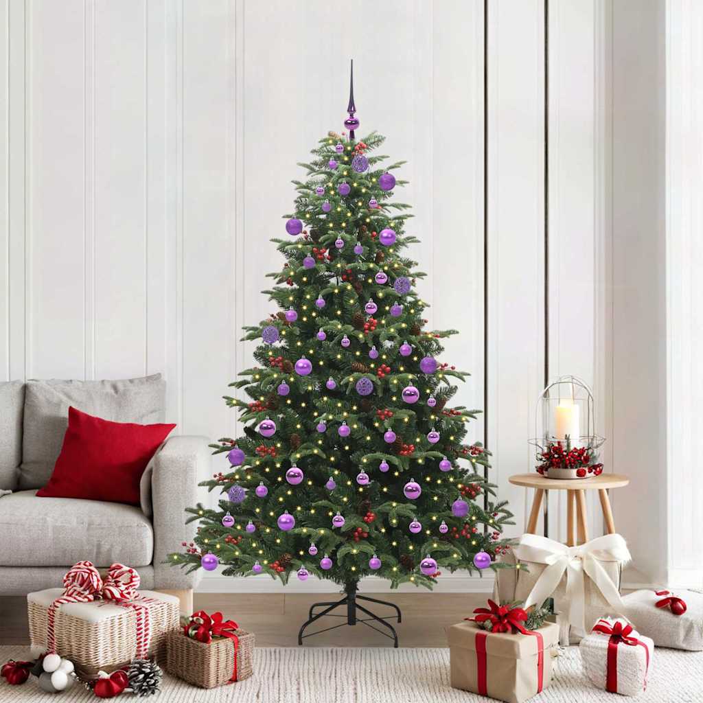 Vidaxx künstlicher Weihnachtsbaum grün 180 cm PVC und Metall und Kunststoff