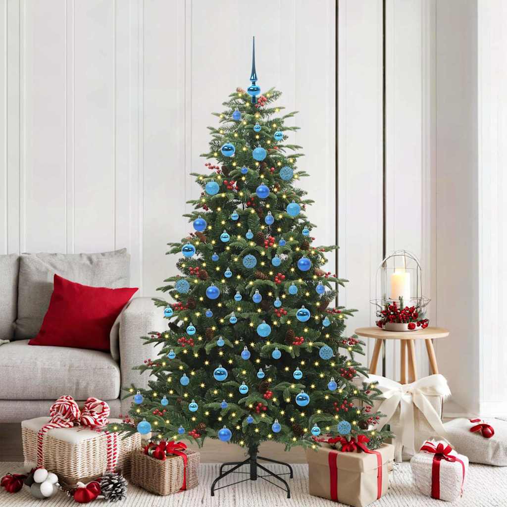 Vidaxx künstlicher Weihnachtsbaum grün 180 cm PVC und Metall und Kunststoff
