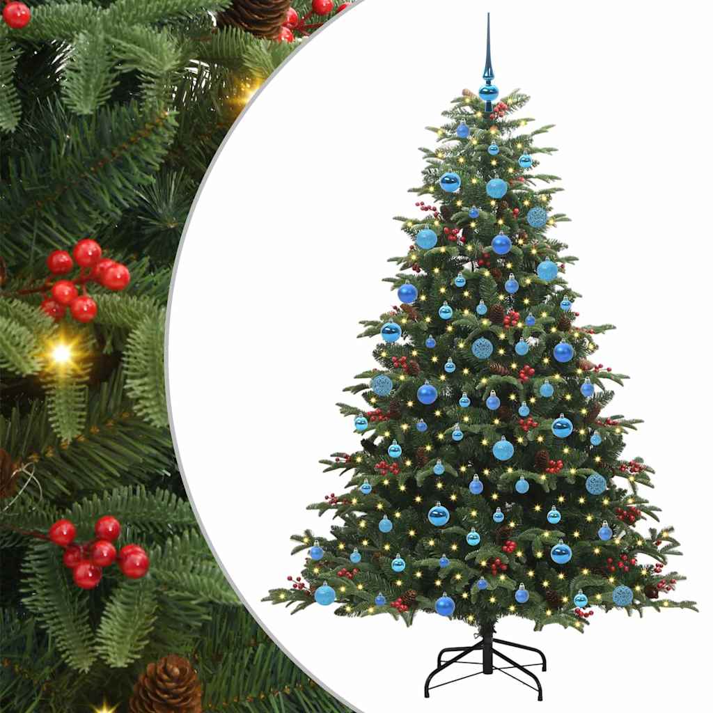 Vidaxx künstlicher Weihnachtsbaum grün 180 cm PVC und Metall und Kunststoff