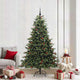 Vidaxx künstlicher Weihnachtsbaum grün 210 cm PVC und Metall und Kunststoff
