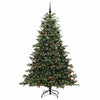 Vidaxx künstlicher Weihnachtsbaum grün 210 cm PVC und Metall und Kunststoff
