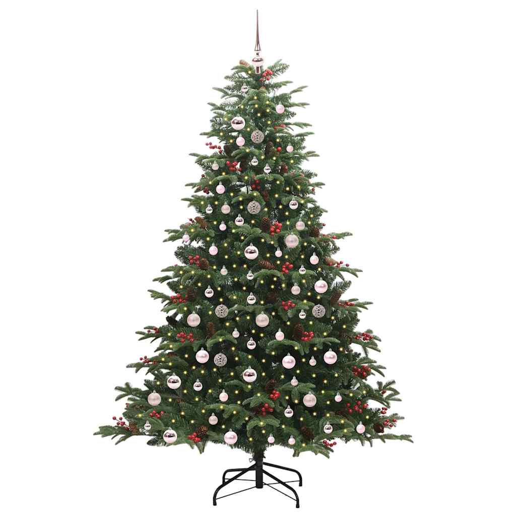 Vidaxx künstlicher Weihnachtsbaum grün 210 cm PVC und Metall und Kunststoff