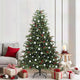 Vidaxx künstlicher Weihnachtsbaum grün 210 cm PVC und Metall und Kunststoff