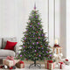 Vidaxx künstlicher Weihnachtsbaum grün 210 cm PVC und Metall und Kunststoff