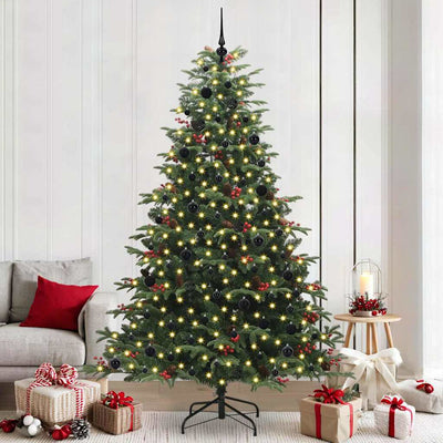 Vidaxx künstlicher Weihnachtsbaum grün 240 cm PVC und Metall und Kunststoff