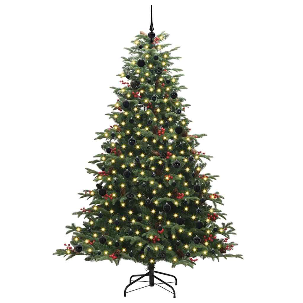 Vidaxx künstlicher Weihnachtsbaum grün 240 cm PVC und Metall und Kunststoff