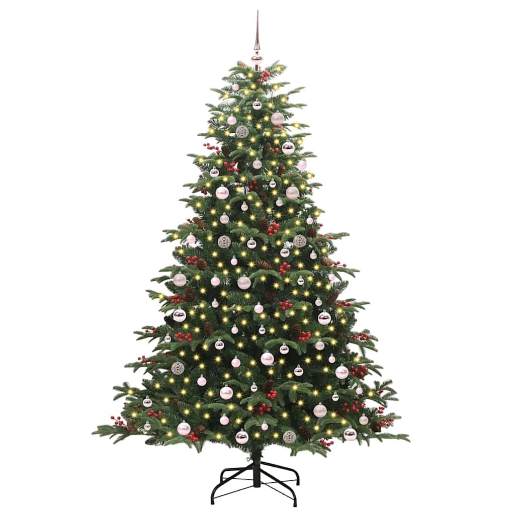 Vidaxx künstlicher Weihnachtsbaum grün 240 cm PVC und Metall und Kunststoff