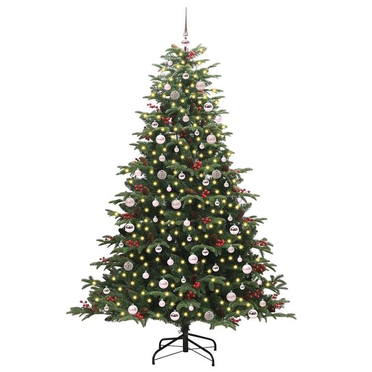 Vidaxx künstlicher Weihnachtsbaum grün 240 cm PVC und Metall und Kunststoff