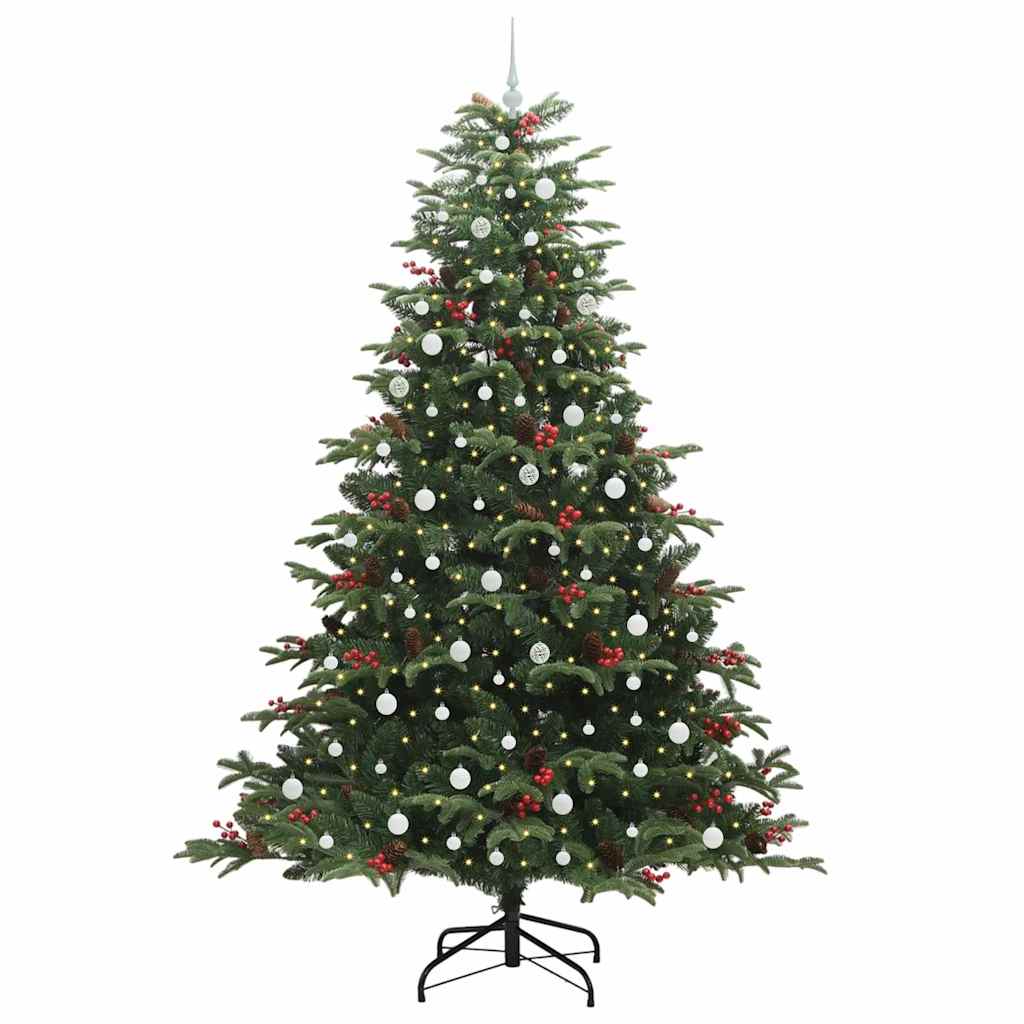 Vidaxx künstlicher Weihnachtsbaum grün 240 cm PVC und Metall und Kunststoff