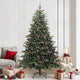 Vidaxx künstlicher Weihnachtsbaum grün 240 cm PVC und Metall und Kunststoff