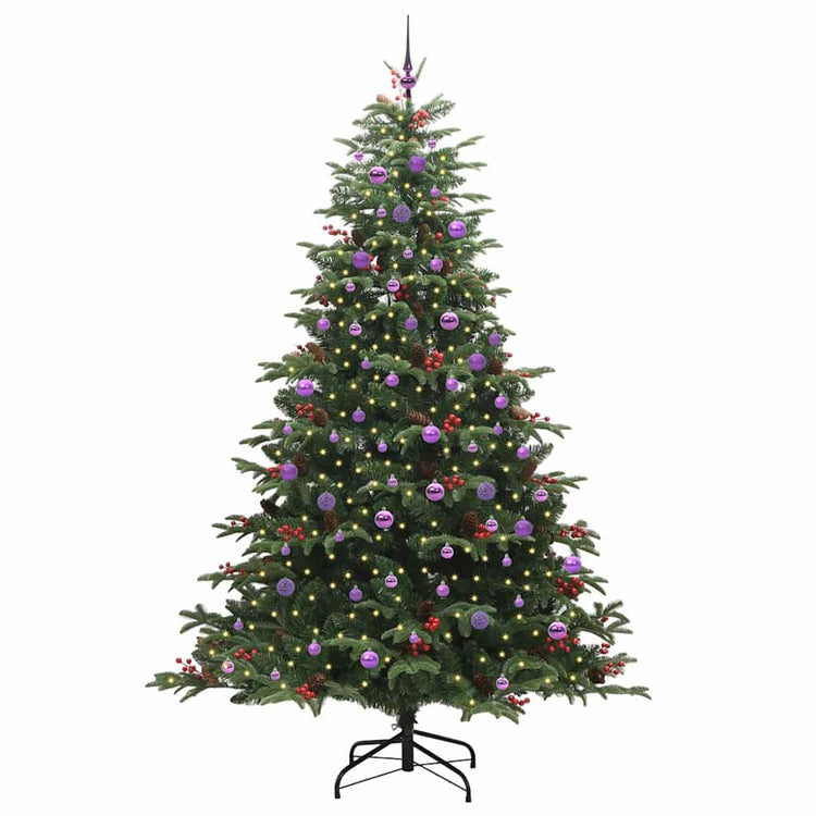 Vidaxx künstlicher Weihnachtsbaum grün 240 cm PVC und Metall und Kunststoff